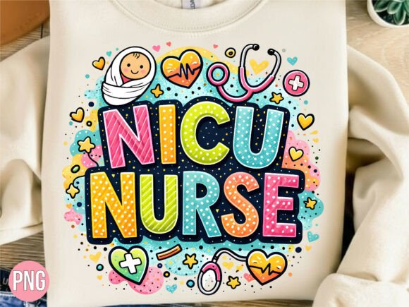 Download Colorful NICU Nurse Baby Design PNG - Baby design Collection