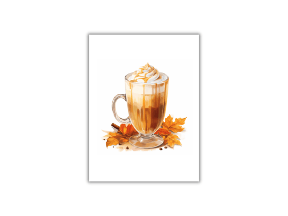 Download Watercolor Pumpkin Spice Latte-Art Print - Print Collection