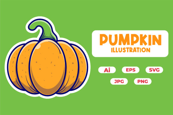 Download Pumpkin Illustration Flat Style - Pumpkin illustration Collection