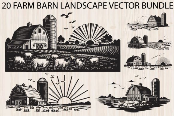 Download Farm Barn Landscape Bundle - Premium Resources
