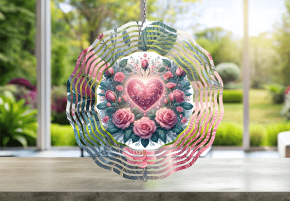 Download Gemstone Heart Rose Wind Spinner - Premium Bundle