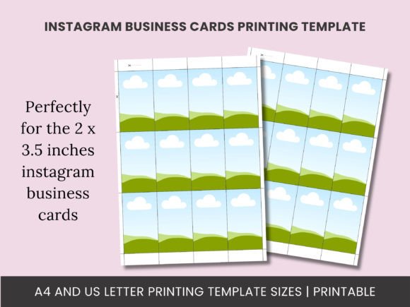 Download Instagram Business Cards Print Template - Print Collection